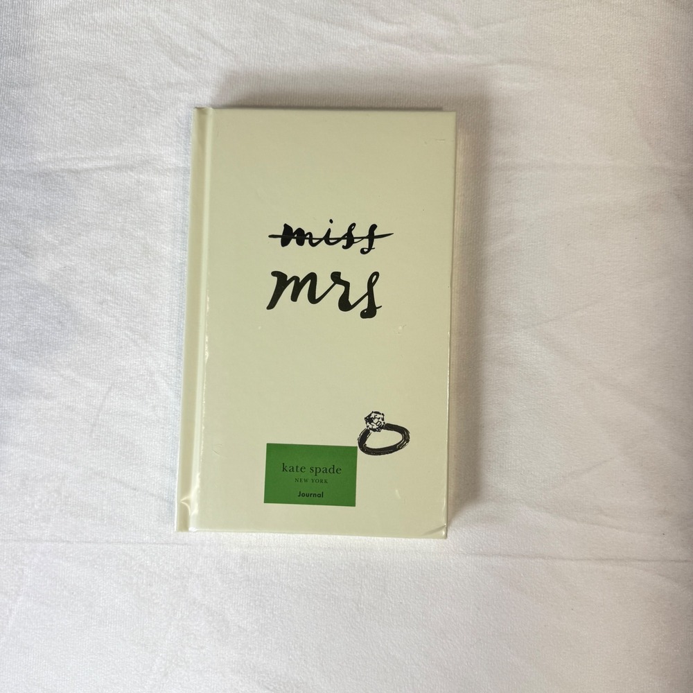 Kate Spade New York Miss to‎ Mrs Journal 200 Lined Pages Ribbon Wedding Gift